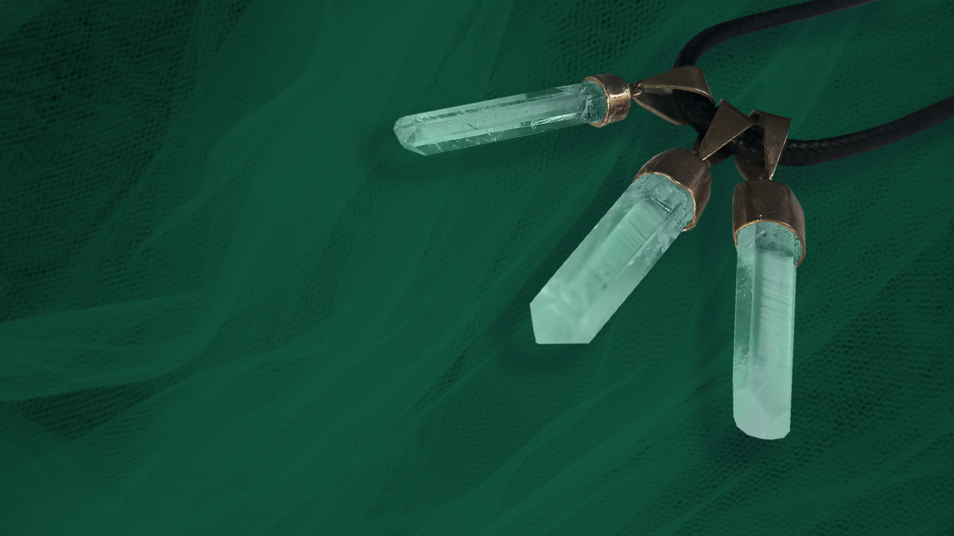 Collar de tres cuarzos